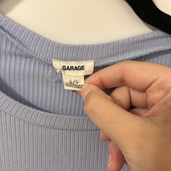 Periwinkle Garage Crop Long Sleeve - Picture 3 of 3